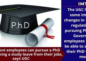 Government employees can pursue a PhD without taking a study leave from their jobs, says UGC