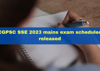CGPSC SSE Mains 2023 Exam Dates and Shift Timings