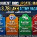Government Jobs Update: Over 3.78 Lakh Active Vacancies Across SSC, UPSC, Railway and Defence Sectors in May 2026