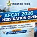 AFCAT 2026 Recruitment Open for Indian Air Force Officer Posts, Graduates Can Apply Online