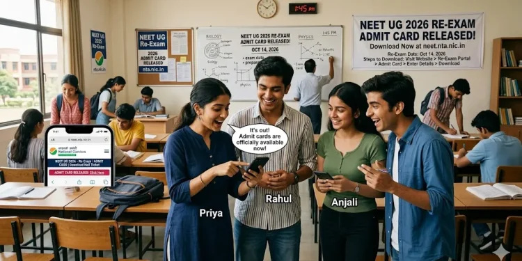 NEET UG 2026 Re-Exam Admit Card