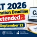 CAT 2026 registration deadline