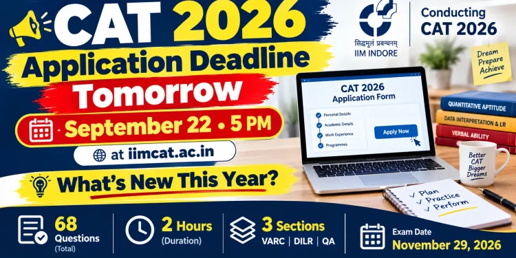 CAT 2026 application deadline