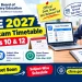 CBSE board exam timetable 2027