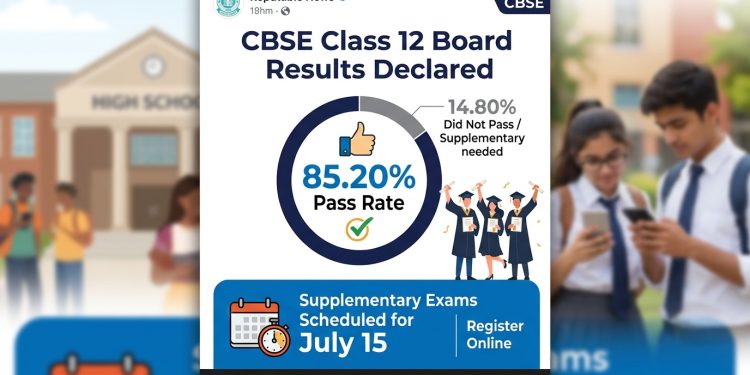 CBSE Class 12 Board Results Declared 85.20 Percent Pass Rate, Supplementary Exams Scheduled for July 15
