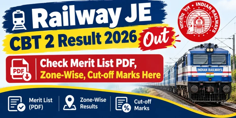 RRB JE CBT 2 result 2026