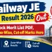 RRB JE CBT 2 result 2026