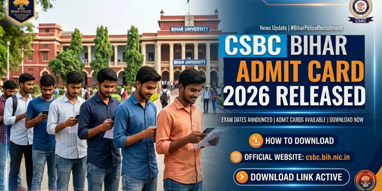 CSBC Admit Card 2026