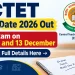 CTET exam date 2026