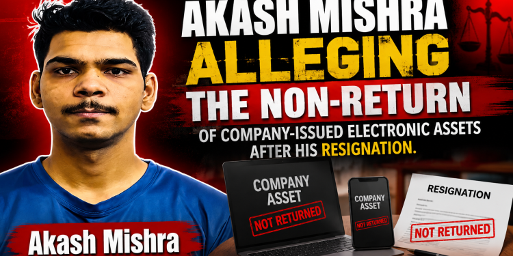 Police Complaint Filed Against Akash Mishra Following Resignation Asset Dispute