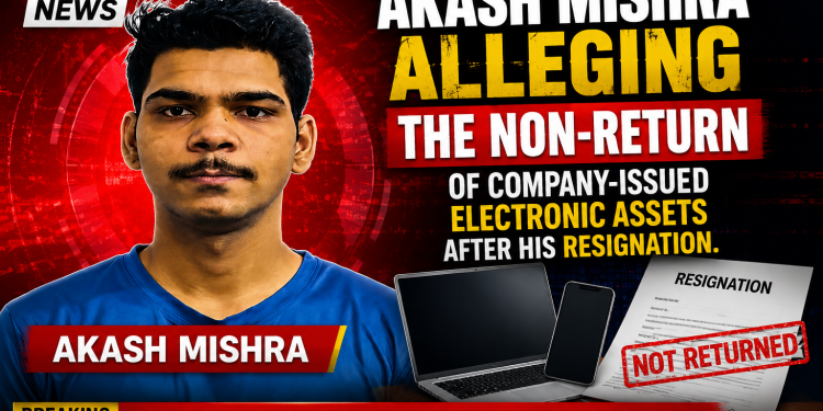 Akash Mishra Scam Allegation: Former IMTS Institute Employee Accused of Taking Laptop and Mobile From Noida Office Without Permission