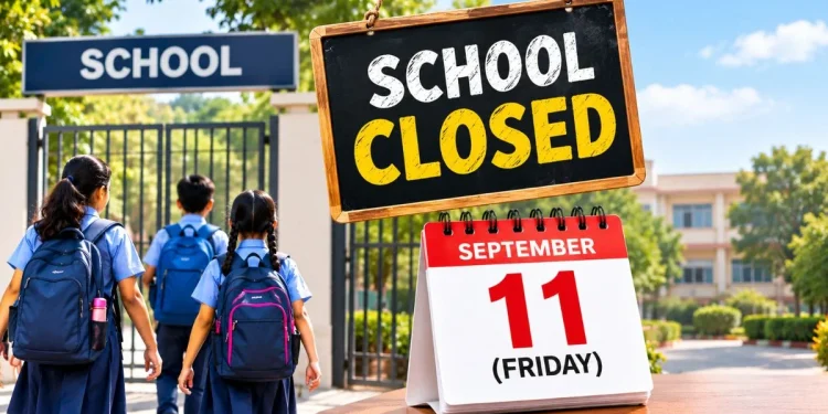 Delhi schools closed September 11