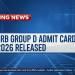 RRB Group D Admit Card 2026 Released