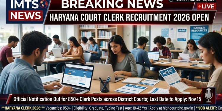 Haryana Court Clerk Recruitment 2026: 1265 Vacancies Open, Apply Online @sssc.gov.in Till June 23