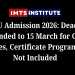 IGNOU Admission 2026: Deadline Extended to 15 March for ODL Courses, Certificate Programmes Not Included