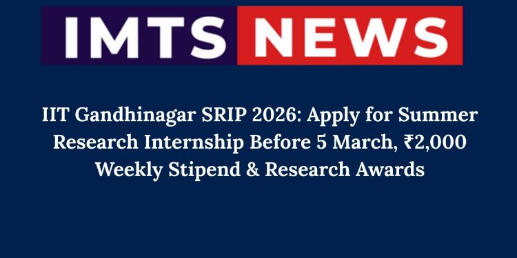 IIT Gandhinagar SRIP 2026