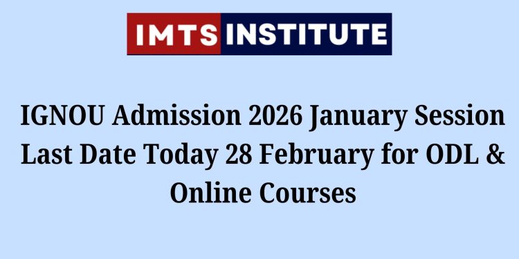 IGNOU Admission 2026 January Session