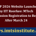 COAP 2026 Website Launched by IIT Roorkee: MTech Admission Registration to Begin After March 24