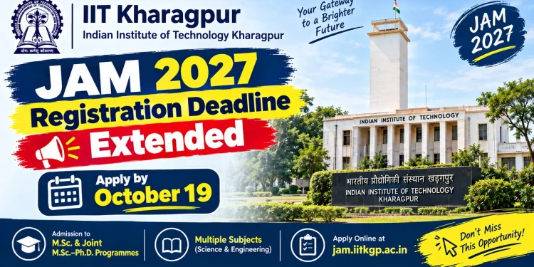 IIT JAM 2027 registration deadline