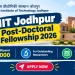 IIT Jodhpur Post-Doctoral Fellowship 2026