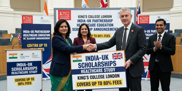 A new India-UK education tie-up has announced scholarships for Indian students to pursue healthcare technology programmes at King's College London. The scholarships are available for full four-year PhD studentships in healthcare technologies at the School of Biomedical Engineering and Imaging Sciences and for the one-year MSc in MedTech Innovation and Entrepreneurship. The partial-tuition scholarship covers up to 80 percent of international student tuition fees. Additionally, four partial-tuition scholarships covering 50 percent of international fees are also available. These scholarships are open exclusively to students domiciled in India. Candidates must meet the eligibility criteria set by King's College London and the partnering Indian organisation. This is a rare and valuable opportunity for Indian students interested in healthcare research, biomedical engineering, and medical technology innovation to study at a globally ranked UK university at significantly reduced cost. Interested students should visit the official King's College London admissions page for full application details and deadlines. Scholarship: Up to 80 percent fee coverage Programmes: PhD and MSc in healthcare technologies Eligibility: Students domiciled in India University: King's College London, UK