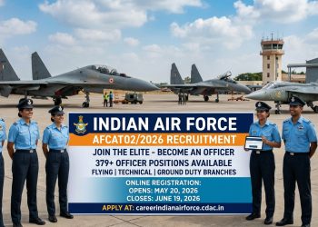 Indian Air Force AFCAT 02/2026 Recruitment 379 Plus Officer Positions, Online Registration May 20 to June 19