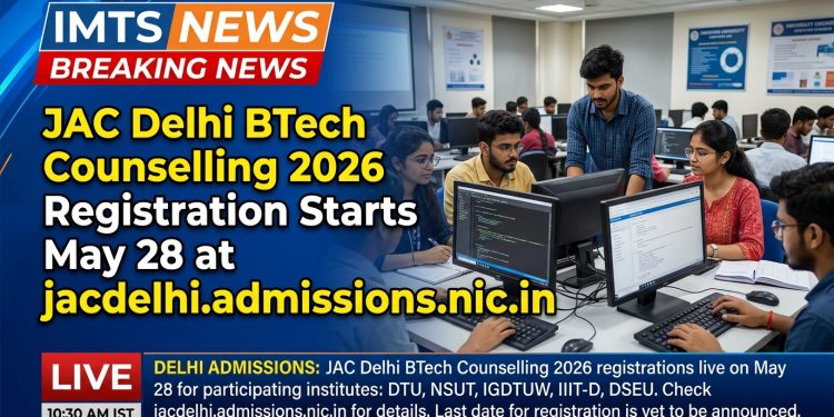 JAC Delhi 2026 BTech Counselling Registration Starts May 28: Steps, Eligibility, and Key Dates