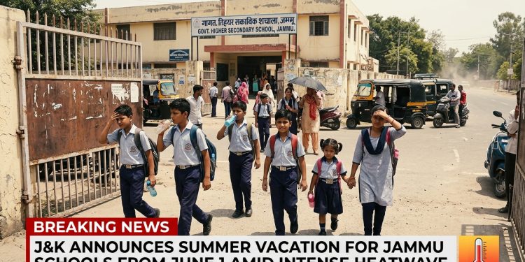 J&K Announces Summer Vacation for Jammu Schools from June 1 Amid Intense Heatwave
