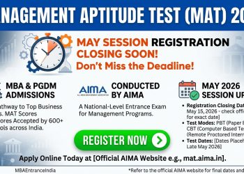 Management Aptitude Test 2026 May Session Registration Closing MBA Admissions Through AIMA Entrance