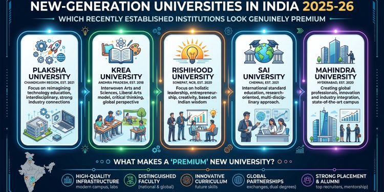 New Generation Universities in India 2025-26 Which Recently Established Institutions Look Genuinely Premium