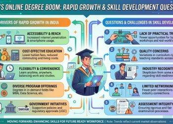 Online Degrees See Rapid Growth in India, but Questions Over Skill Development Continue