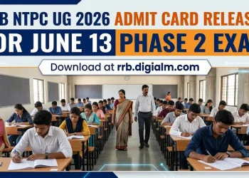 RRB NTPC UG 2026 Admit Card