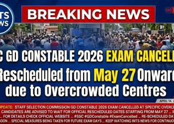 SSC GD Constable 2026 Exam Cancelled at Overcrowded Centres, Rescheduled from May 27 Onward