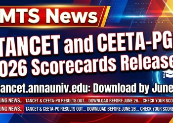 TANCET and CEETA-PG 2026 Scorecards Released @tancet.annauniv.edu: Download by June 26