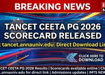 TANCET CEETA PG 2026 Scorecard Released at tancet.annauniv.edu: Direct Download Link