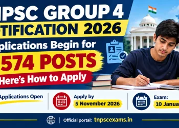 TNPSC Group 4 notification 2026