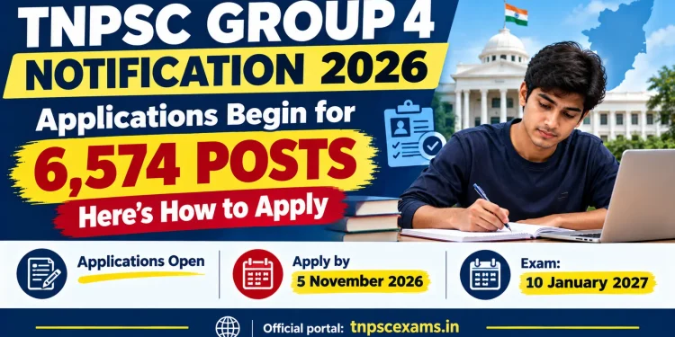 TNPSC Group 4 notification 2026