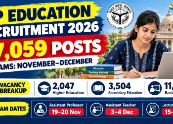 UP education sector recruitment