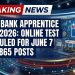 Union Bank of India has announced that the online examination for Apprentice recruitment will be held on June 7, 2026. The recruitment drive covers 1,865 vacancies across branches and offices in different parts of the country under the Apprentices Act, 1961. The application process began on April 29, 2026, and concluded on May 19, 2026. The engagement is for a one-year apprenticeship training programme, and selected candidates will receive a monthly stipend ranging between Rs 15,000 and Rs 20,000. Eligibility Criteria The minimum age required is 20 years and the maximum age limit is 28 years, with age calculated as of April 1, 2026. Applicants must hold a graduate degree from a recognised institution. Selection Process The selection process will consist of an online examination followed by a local language proficiency test. Candidates qualifying in the online examination will be required to appear for the language test as the next stage. Application Fee General and OBC male candidates were required to pay Rs 944, while General and OBC female candidates paid Rs 708. SC, ST, PwBD, and transgender applicants paid Rs 236 as the application fee. Candidates are advised to visit unionbankonline.bank.in for the official recruitment notification and further updates on the examination.