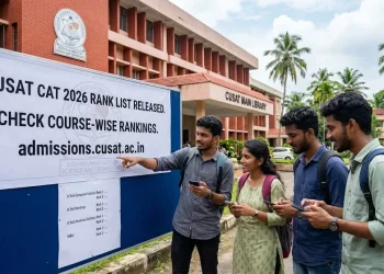 CUSAT CAT 2026 Rank List