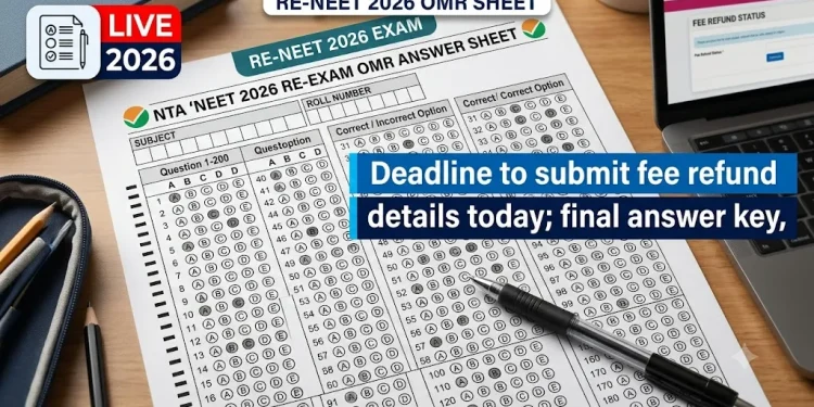 Re-NEET 2026 OMR sheet