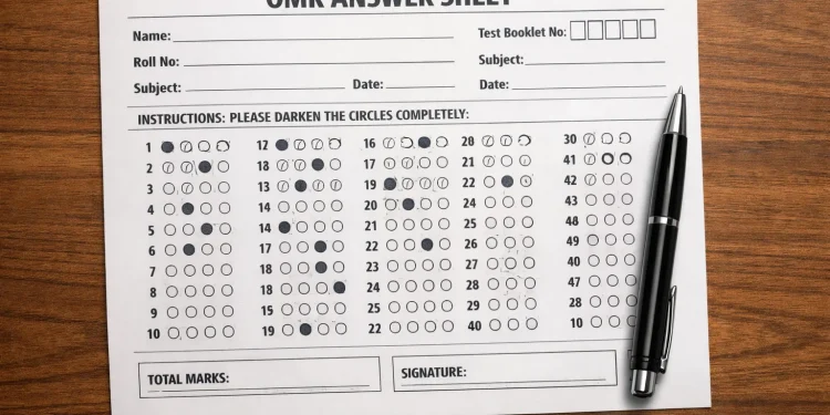 Re-NEET OMR Sheet