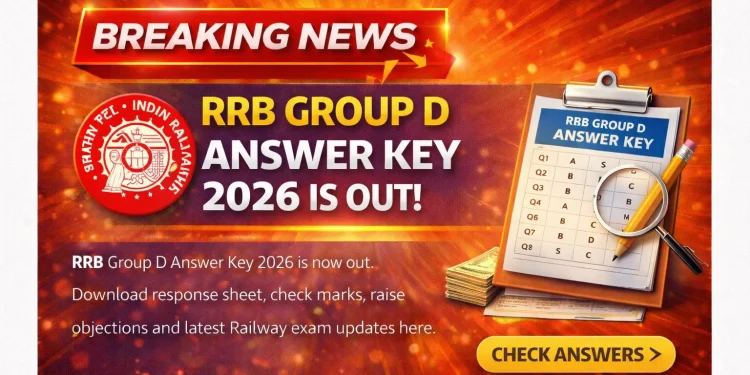 RRB Group D Answer Key 2026