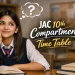 JAC 10th Compartment Time Table