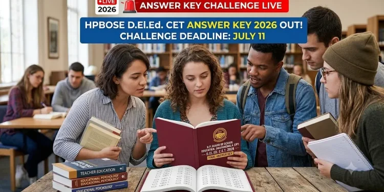 HPBOSE D.El.Ed CET answer key 2026