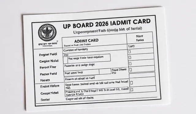 UP Board Compartment Admit Card