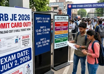 RRB JE 2026 admit card