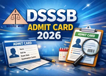 DSSSB Admit Card 2026