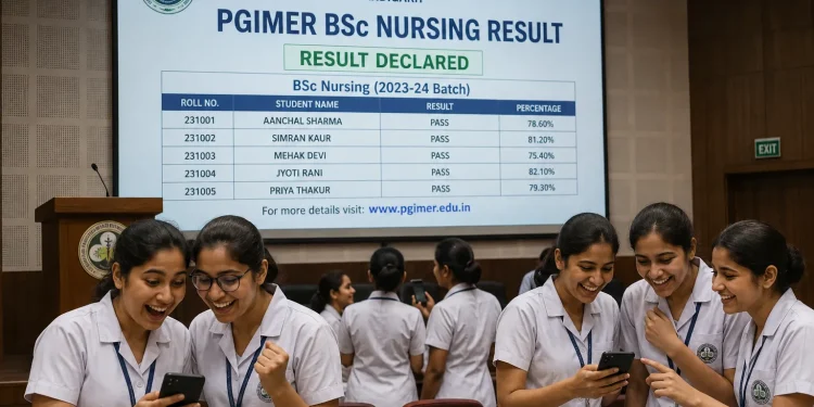 PGIMER BSc Nursing Result 2026