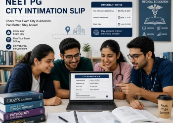 NEET PG City Intimation Slip